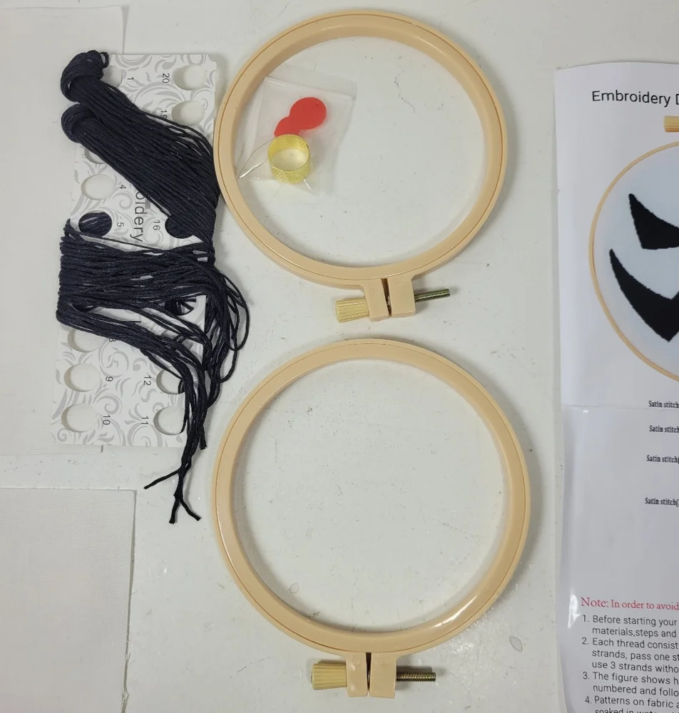 Halloween Embroidery DIY Kit with Hoops - Picture 9 of 16